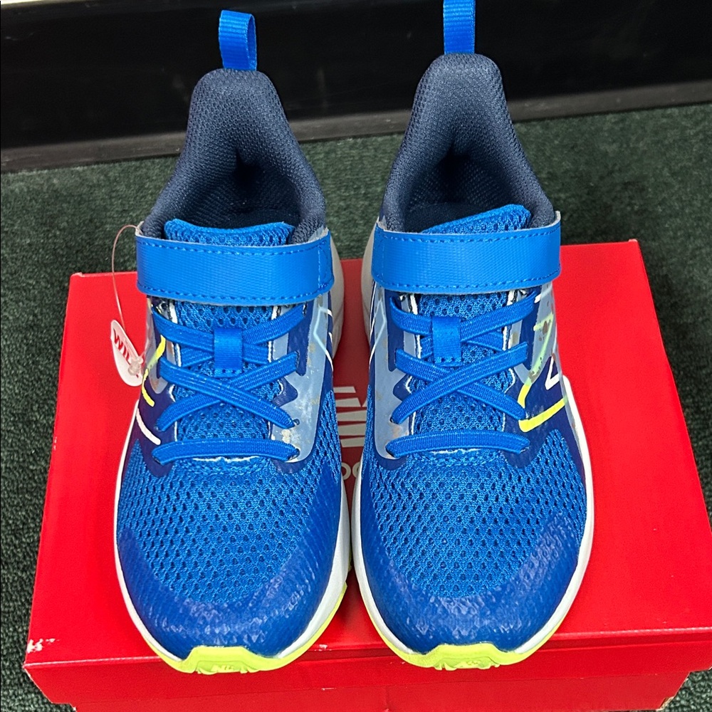 New Balance Kids Blue 12.5 W - Picture 2 of 4